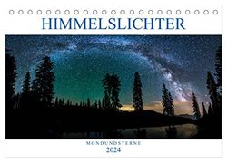 Himmelslichter - Mond und Sterne (Tischkalender 2024 DIN A5 quer), CALVENDO Monatskalender: Zwischen Mond und Sternen