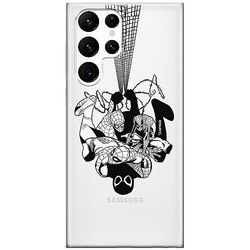 ERT GROUP etui na telefon Samsung S22 ULTRA, case oryginalny i oficjalnie licencjonowany przez Marvel, wzór Spider Man 043, optymalnie dopasowane, plecki z TPU częściowo przeźroczyste