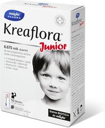 Kreaflora Biotic Junior | Probióticos + Inulina + Vitamina D3 y D6 | Tratamiento de la diarrea aguda | Equilibra la flora intestinal | Evita efectos adversos de los antibióticos | 1 toma al día