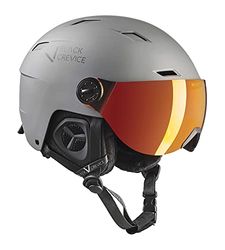 BLACK CREVICE Casco da sci con visiera KIRCHBERG I Casco traspirante uomo e donna con fori per areazione I Casco unisex I Casco adattabile I Alta vestibilità