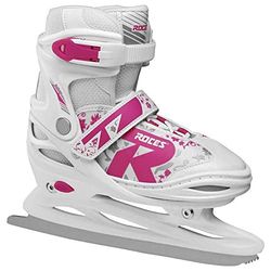 Roces Meninos Jokey Ice 2.0 Girl ajustável patines, crianças, 450697, branco-fúcsia, 34-37