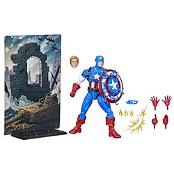 Hasbro Marvel F3439 Legends Series 20-jarig jubileum, Serie 1 Captain America-actiefiguur om te verzamelen van 15 cm,Multi kleuren