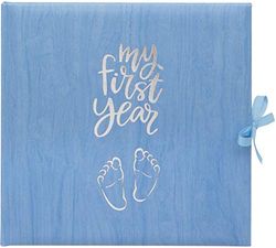 Journal de naissance « Baby's My First Year » pour célébrer la naissance à travers leur première année sur terre – Bleu