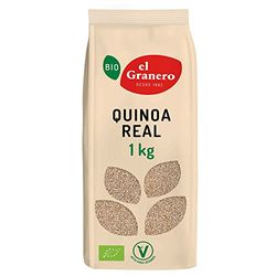 El Granero Integral - Quinoa Real - 1 kg - Alto contenido en Proteínas y Fibra - Favorece la Salud Digestiva y el Tránsito Intestinal - Ideal para Añadir a tu Dieta - Apta para Veganos