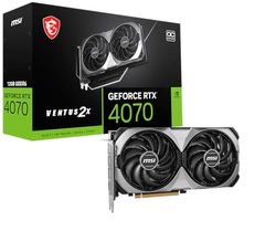 MSI GeForce RTX 4070 Ventus 2X E1 12G OC Scheda grafica di gioco - 12 GB GDDR6, 2490 MHz, PCI Express Gen 4, 192 bit, 3X DP v 1.4a, HDMI 2.1a (supporta 4K & 8K HDR)