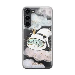 ERT GROUP mobiltelefonfodral för Samsung S23 originalt och officiellt licensierat Babaco mönster Panda 001 optimalt anpassad till formen på mobiltelefonen, gedeeltelijk transparant