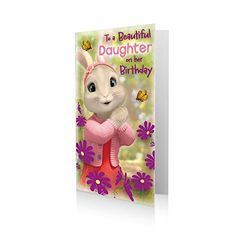 Danilo Promotions Ltd Peter Rabbit - Tarjeta de cumpleaños oficial para hija