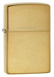 Zippo BRUSHED BRASS ENGRAVED LIGHTER