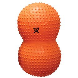 CanDo Exercise roll with NUBS / motoric ball / peanut-shaped fitness ball - CanDo® Peanut Ball SENSI - orange, 50 cm x 100 cm