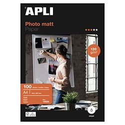 Apli Paper 12626 Papel Presentaciones A4 Mate 120GR 100H