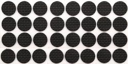 VOREL 74885 18 mm-autocollant eva embouts 32pcs/Noir/ou
