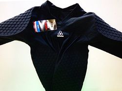 McDavid 7730 Exteme HexPad Maglia Uomo da Portiere, Nero, M
