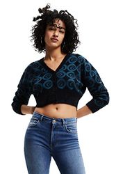 Desigual Women's JERS_Hera 4139 Tidepool Jumper Sweater, Green, M