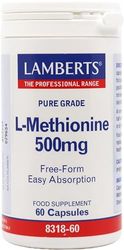 Lamberts L Metionina 500mg - 60 Cápsulas, 60 unidad, 1