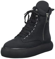 DKNY Aken Sneaker Boot W/Inside Zip, Zwart, 38,5 EU, zwart, 38.5 EU