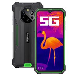 Blackview 5G - Lente térmica para Smartphone irrompible BL8800 Pro, 50MP cámara cuádruple, Dimensity 700 8 GB +128 GB, 6,58 Pulgadas, FHD+, 8380 mAh, 33 W, Carga rápida, IP68 Resistente teléfono