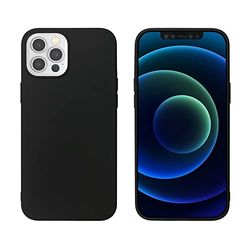 coque Gekleurd TPU Hoesje voor Apple iPhone 12 Pro Max, Zwart