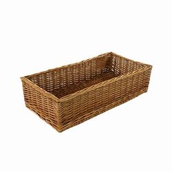 Vacchetti Cesta espositore Vimini Dritta Rettangolare, Multicolor, Medio