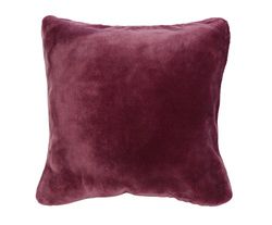 Gözze - Fronhas de almofada com sensação de caxemira premium, conjunto de 2, 500 g/m², 50 x 50 cm, vermelho baga