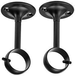 Amazon Basics Conjunto de 2 suportes ajustáveis de teto, 1 pacote, preto