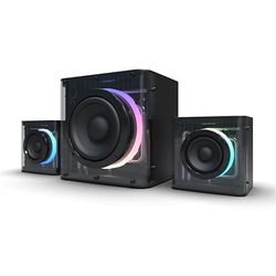 Nova Gaming – GS305 SERPENTIS – 2.1 RGB Gaming Speaker – Subwoofer, RGB Animation, 3.5 mm Jack Ports, USB and Micro-SD
