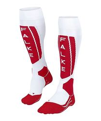 FALKE SK5 Expert W Kh lana filo funzionale caldi sottili 1 paio, Calzini da sci Donna, Bianco White 2088, 35-36