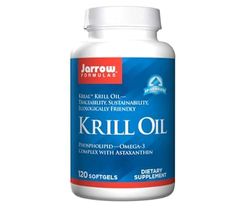 Jarrow Formulas, Krill Oil, 600mg, avec Oméga-3 et Astaxanthine, 120 Capsules molles, Testé en Laboratoire, Sans Gluten, Sans Soja, Sans OGM