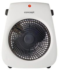 CONCEPT Hausgeräte VT7040 - Calefactor (1000-2000 W, plástico, 47 Db, color blanco)