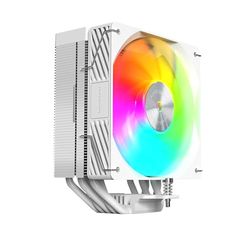 MARS GAMING MCPU-X5ARGB, Dissipateur CPU 280W TDP, 5x Heatpipes HCT Nouvelle Génération, Ventilateur PWM SI Extreme-Silent ARGB 120mm, Noyau en Cuivre Hyper-Équilibré, Compatibilité Universelle, Blanc