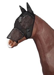 PFIFF 102345 Masque Anti-Mouches avec Protection nasale Amovible Noir M