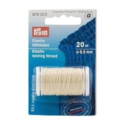 Prym Pym Natural White (0,5 mm) Fil de Couture élastique - 1 unité