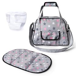 Bayer Design 69007AA poppenluiertas, luiertas voor poppen, zakje, tas, pop accessoires