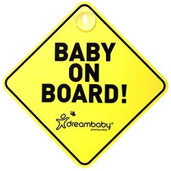 Dreambaby Baby On Board Sign - Baby Safety Awareness Warning Decal - Model F211