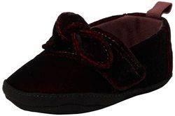TOMS Baby Girls Alpargata Crib Shoe, Deep Burgundy Jewel Velvet, 3 UK Child