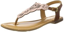 s.Oliver 28102, Sandalias Mujer, Rosa (Rose 544), 40 EU