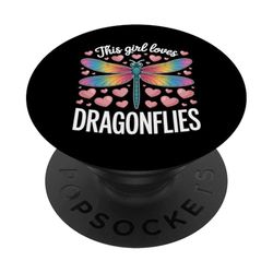 Libellule Ragazza Divertente Libellula PopSockets PopGrip Adesivo