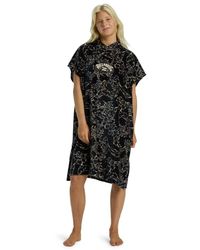 Billabong Poncho de Plage Womens Hooded Towel Noir One Size