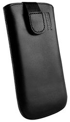 Mumbi REAL lederen tas voor HTC One (M9) Bag Leather Case (plaat met retraite functie uittrekken)