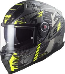 LS2, Casque intégral Moto Vector II Techbot, Titanium Yellow XXL