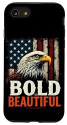 BOLD IS BEAUTIFUL Vintage Eagle Patriotic Case for iPhone SE (2020) / 7 / 8