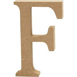 Letter, H: 8 cm, MDF, F, 1pc