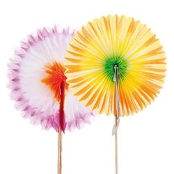 Garcia de pou Décors Pour Glaces "Eventails Chinois"7X7 Cm Assorti Papier - 7200 unités