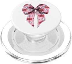 Coquette Bow Diálisis Enfermera Técnico de diálisis Chica Mamá PopSockets PopGrip para MagSafe