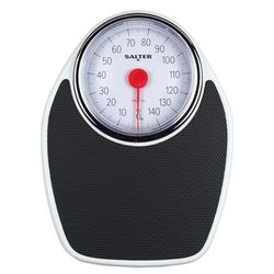 Salter 195 WHKR Doctor’s Style Bathroom Scale – Mechanical Bodyweight Scale, Weigh Up To 150kg, Easy To Read Dial With Needle, Step On Instant Reading, Integrated Carpet Feet, Extra Large Platform