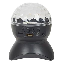 PARTY TIME, LA10481, Enceinte sans Fil Disco, Accessoires d'événements pour Petits et Grands, Design Original, Bonne qualité Audio, Facile d'entretien, Plastique ABS, Noir.
