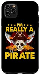 Carcasa para iPhone 11 Pro Max I'm Really A Pirate Muleta Silla de Ruedas Amputación