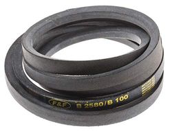 RS PRO PET, rubberen aandrijfriemen, B-profiel 17 mm x 11 mm x 2540 mm, schijfdiameter 125 mm