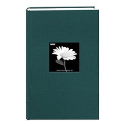 Fotoalbum met stoffen lijst, voor 300 foto's, 10 x 15 cm, blauwgroen