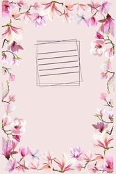 Blank Notebook with Spring Theme for Journaling, Writing, Sketching or Planning