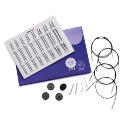 Set Deluxe con punte circolari intercambiabili KnitPro Nova Metal (3,50-8,00 mm)